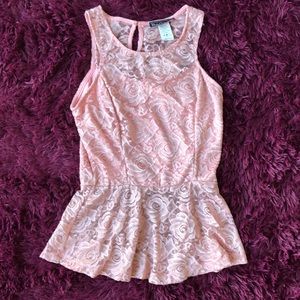 Lace tank top